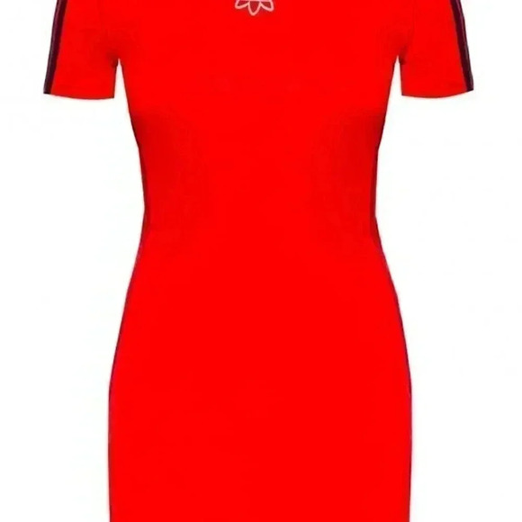 Adidas by Alexander Wang crew neck streetwear athletic mini short sleeve dress M - Picture 3 of 5